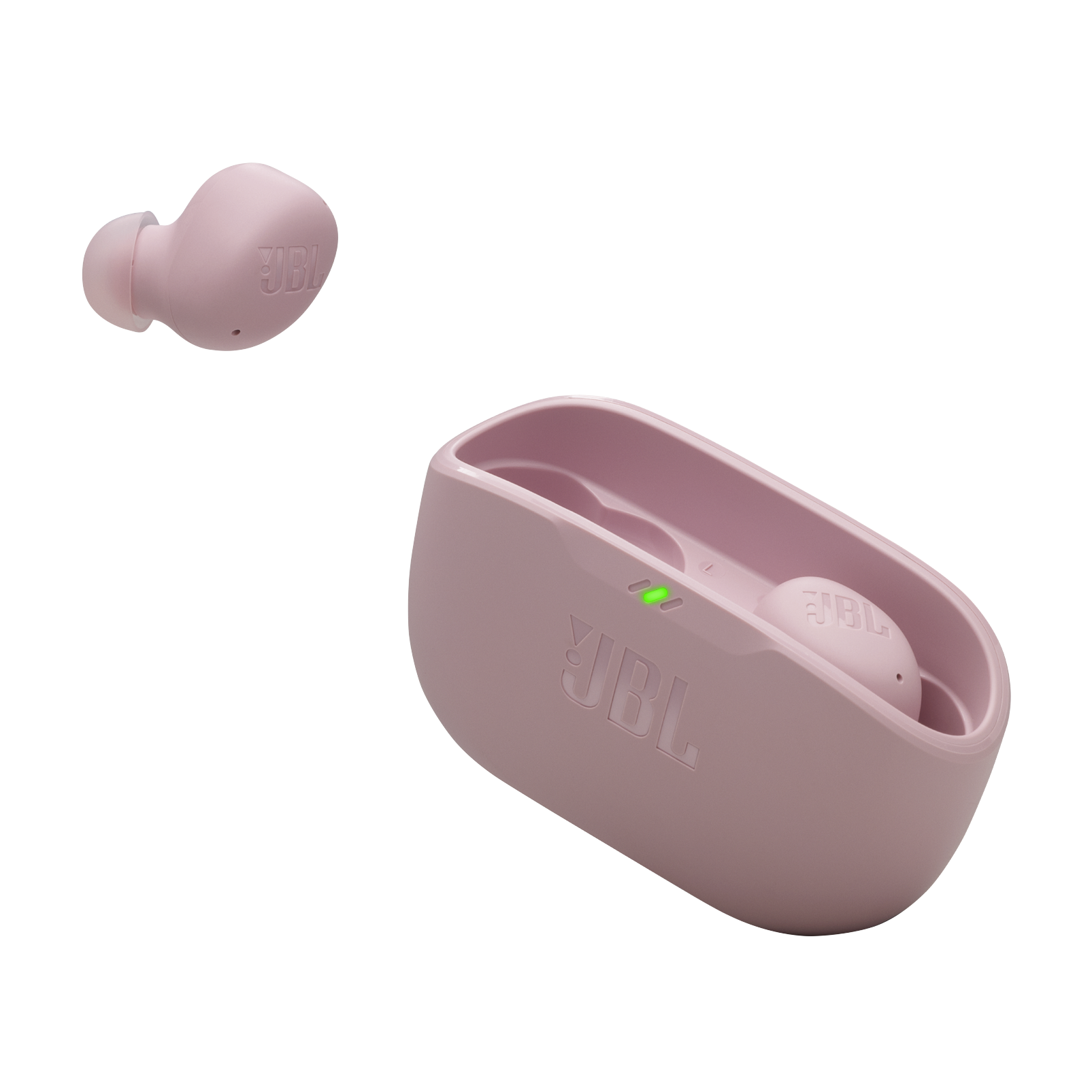 JBL Wave Buds 2 - Pink - True Wireless Noise Cancelling Earbuds - Detailshot 2